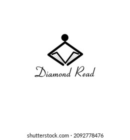 Diamond read logo, educational logo , simple logo