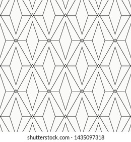 Diamond and rhombus pattern. Vector background. Geometric abstract texture. Pattern is on swatch panel.