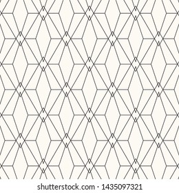 Diamond and rhombus pattern. Vector background. Geometric abstract texture. Pattern is on swatch panel.