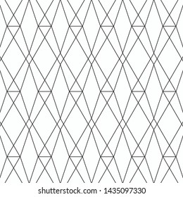 Diamond and rhombus pattern. Vector background. Geometric abstract texture. Pattern is on swatch panel.