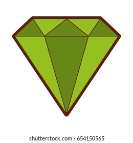 diamond rich isolated icon
