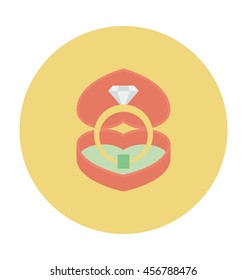 Diamond Ring Colored Vector Illustration