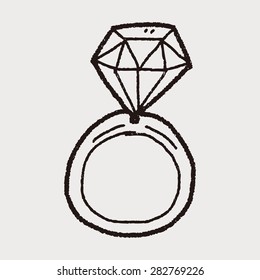 diamond ring doodle drawing