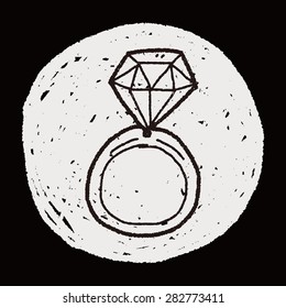 diamond ring doodle drawing
