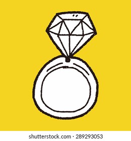 diamond ring doodle drawing