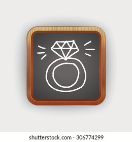 diamond ring doodle drawing 