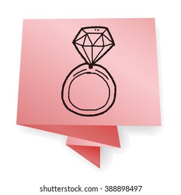 diamond ring doodle drawing
