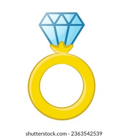 dibujo de piedra de gema de anillo de diamantes