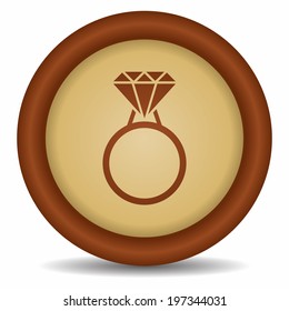Diamond ring icon