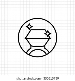 Diamond ring icon