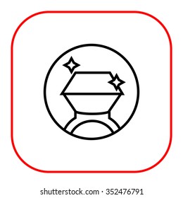 Diamond ring icon
