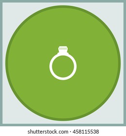 Diamond ring icon.