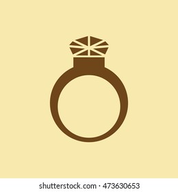 Diamond Ring Icon.