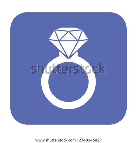 Diamond ring icon engagement symbol