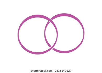 Diamond ring icon flat line symbol set.
