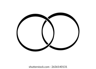 Diamond ring icon flat line symbol set.