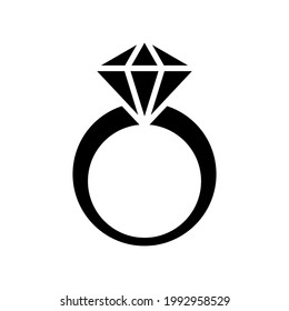 Diamond ring icon free royalty vector design