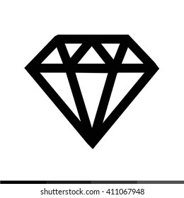 Diamond ring icon Illustration design