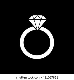Diamond ring icon Illustration design