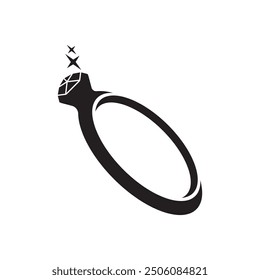 diamond ring icon illustration element design
