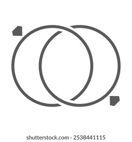 diamond ring icon logo design template