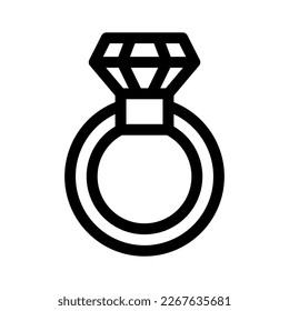icono de anillo de diamante o logotipo símbolo de signo aislado ilustración vectorial de alta calidad estilo negro iconos vectoriales
