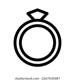 icono de anillo de diamante o logotipo símbolo de signo aislado ilustración vectorial de alta calidad estilo negro iconos vectoriales
