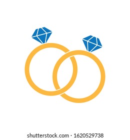 Diamond Ring Icon Logo Symbol Vector Stock Vector (Royalty Free ...