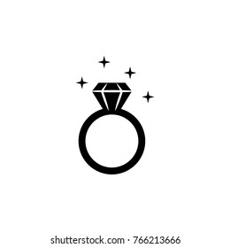 Diamond ring icon. Love or couple element icon. Premium quality graphic design. Signs, outline symbols collection icon for websites, web design, mobile app, info graphics on white background