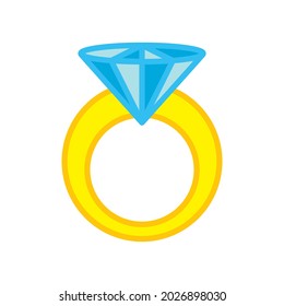 Diamond ring icon Royalty free vector design illustration