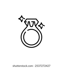 Diamond Ring Icon. Simple diamond ring icon for social media, app, and web design. Vector illustration