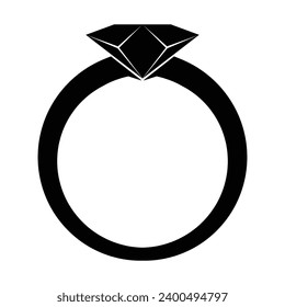 Diamond Ring icon vector design template illustration