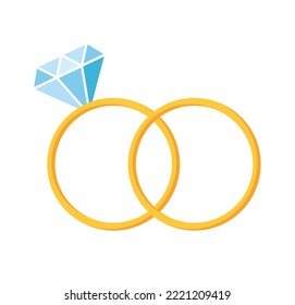 diamond ring icon vector illustration