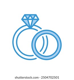 Diamond Ring icon vector stock illustration