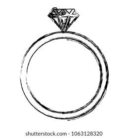 diamond ring isolated icon
