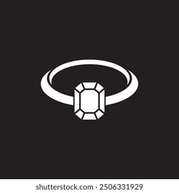 diamond ring logo illustration element design