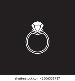 diamond ring logo illustration element design