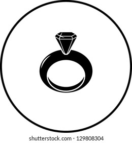 Diamond ring symbol