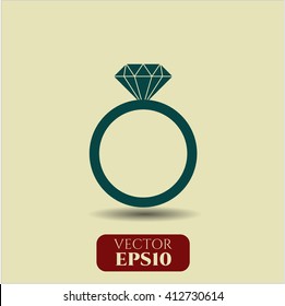 Diamantring-Symbol