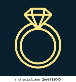 símbolo de anel de diamante arte de trabalho moderno vetor útil Design de ilustração fundo colorido bonito.eps