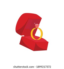 Diamond Ring Valentine Vektorsymbol