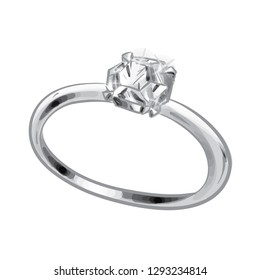 Diamond Ring Vector Illustration