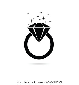 Diamond Ring Vector Illustration