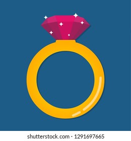 diamond ring vector symbol illustration