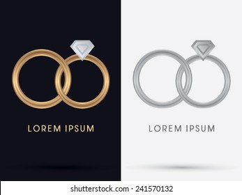 Diamond Rings , logo, symbol, icon, graphic, vector.