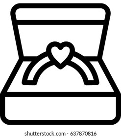 Diamond Rings Vector Icon