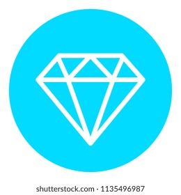 Diamond round vector icon illustration isolated on white background