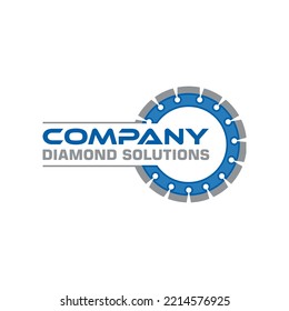 Diamond saw Blade  Logo design template creative idea