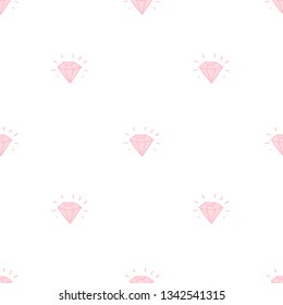 diamond seamless doodle pattern