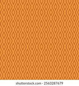 Diamond seamless orange pattern with grunge lines. Juicy intricate geometric diamond background. Vector illustration in orange and yellow colors triangles. 